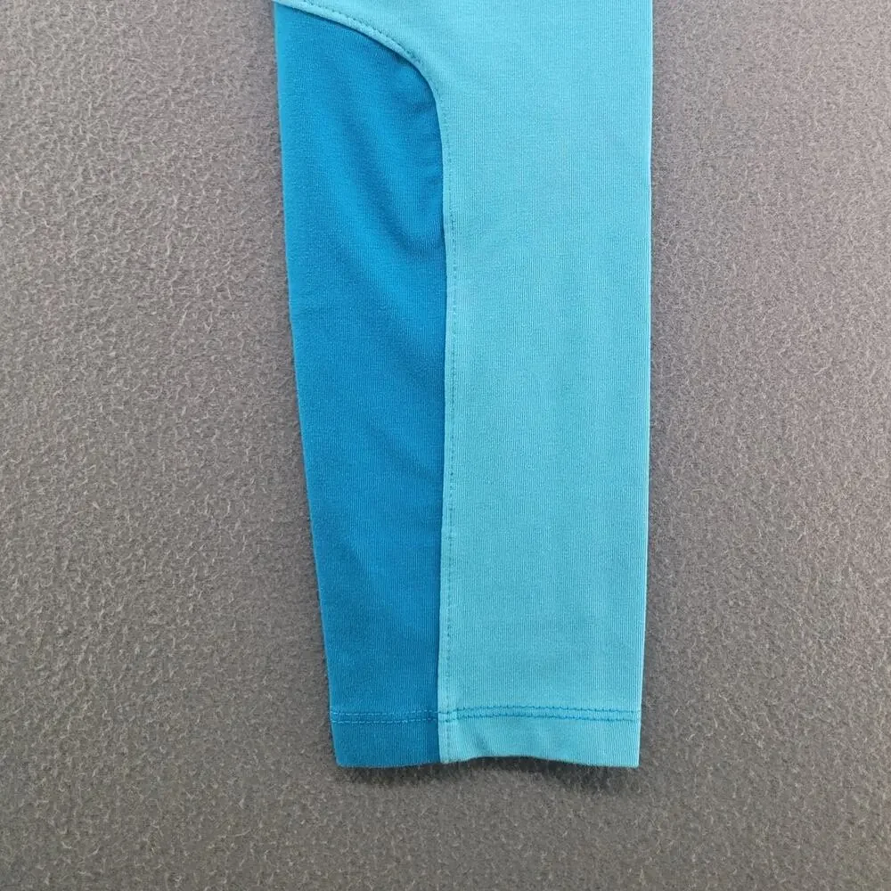 Nike Air 7/8 Leggings S Blue Colorblock Training Pilates Running Athleisure Gym